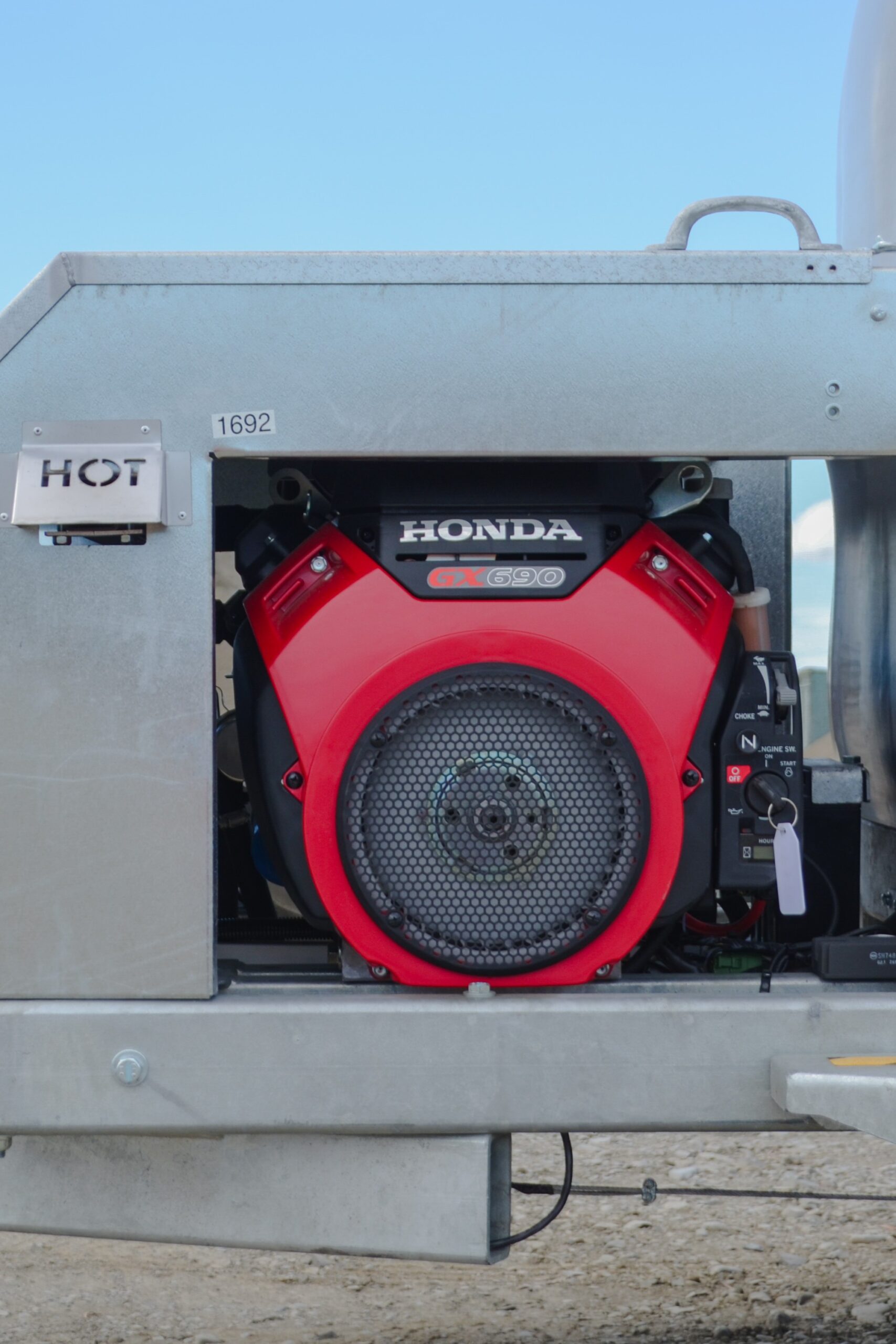 Closeup of Aquamaster-2000 water pump engine