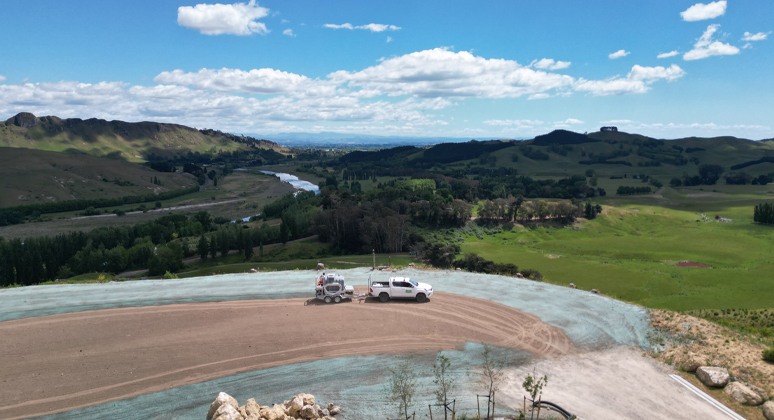 SweepMaster doing pre-seal pavement sweeping